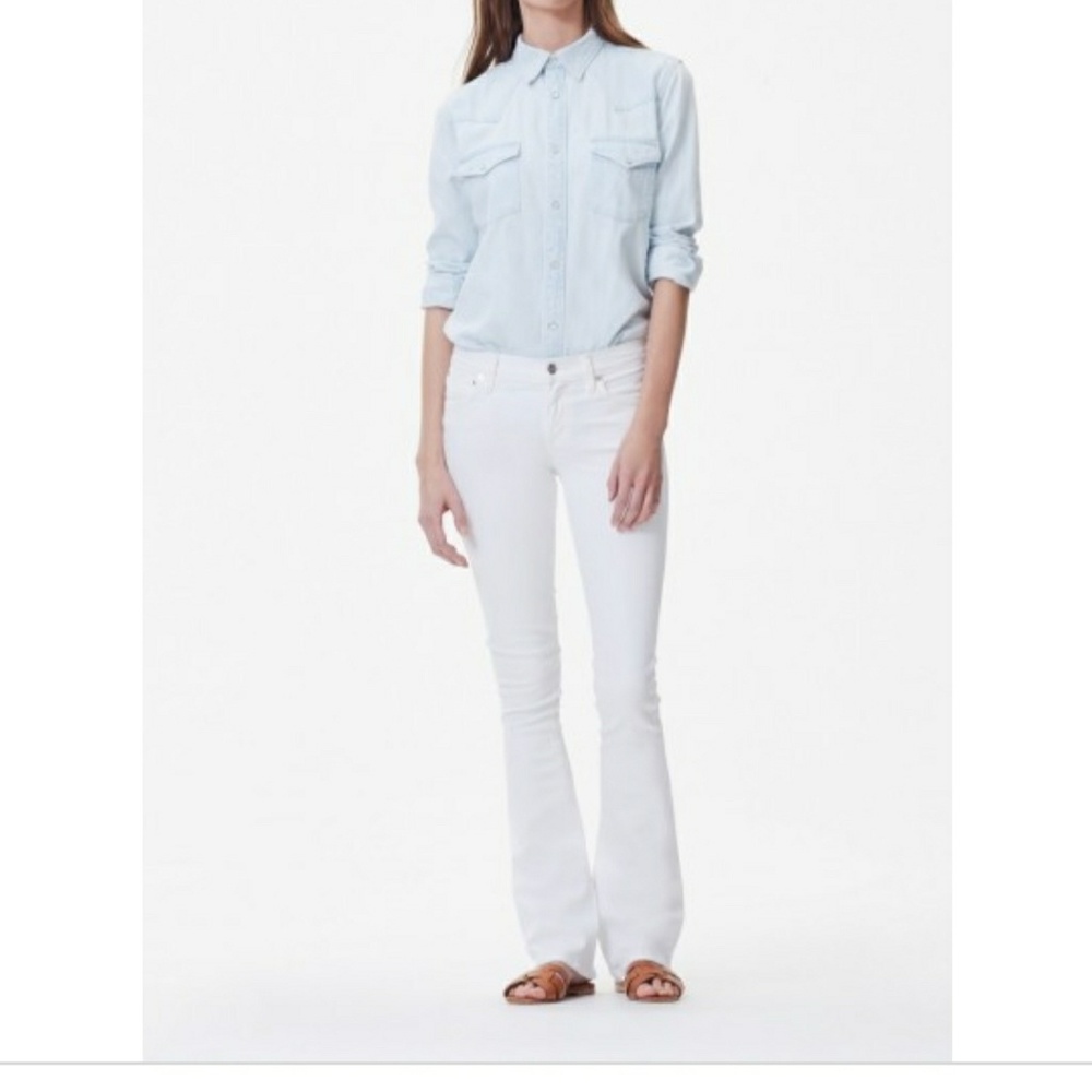 Citizens of Humanity Boot Cut White Jeans